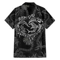 Hawaii Father's Day Vintage Lei Hawaiian Shirt Hauoli la Makuakane - Black