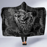 Hawaii Father's Day Vintage Lei Hooded Blanket Hauoli la Makuakane - Black LT7 - Polynesian Pride