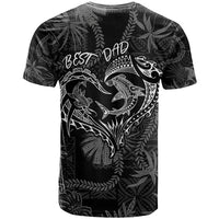 Hawaii Father's Day Vintage Lei T Shirt Hauoli la Makuakane - Black