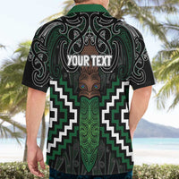 Maori Taiaha Pounamu Whakairo Personalized Hawaiian Shirt Jade Poutama Motifs