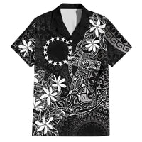 Black Kuki Airani Tapakau Family Matching Puletasi and Hawaiian Shirt Tribal Anchor Mix Tiare