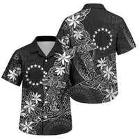 Black Kuki Airani Tapakau Family Matching Short Sleeve Bodycon Dress and Hawaiian Shirt Tribal Anchor Mix Tiare LT7 Son's Shirt Black - Polynesian Pride
