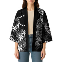 Black Kuki Airani Tapakau Kimono Tribal Anchor Mix Tiare