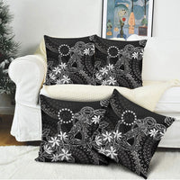 Black Kuki Airani Tapakau Pillow Cover Tribal Anchor Mix Tiare