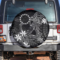 Black Kuki Airani Tapakau Spare Tire Cover Tribal Anchor Mix Tiare