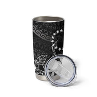 Black Kuki Airani Tapakau Tumbler Cup Tribal Anchor Mix Tiare