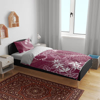 Maroon Kuki Airani Tapakau Bedding Set Tribal Anchor Mix Tiare