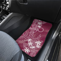 Maroon Kuki Airani Tapakau Car Mats Tribal Anchor Mix Tiare