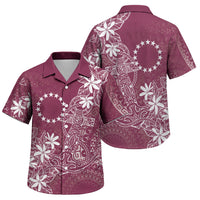 Maroon Kuki Airani Tapakau Family Matching Short Sleeve Bodycon Dress and Hawaiian Shirt Tribal Anchor Mix Tiare LT7 Son's Shirt Maroon - Polynesian Pride