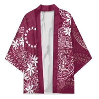 Maroon Kuki Airani Tapakau Kimono Tribal Anchor Mix Tiare