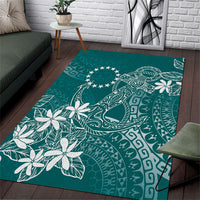Teal Kuki Airani Tapakau Area Rug Tribal Anchor Mix Tiare