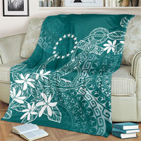 Teal Kuki Airani Tapakau Blanket Tribal Anchor Mix Tiare