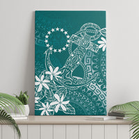 Teal Kuki Airani Tapakau Canvas Wall Art Tribal Anchor Mix Tiare