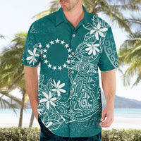 Teal Kuki Airani Tapakau Hawaiian Shirt Tribal Anchor Mix Tiare