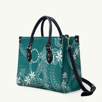 Teal Kuki Airani Tapakau Leather Bag Tribal Anchor Mix Tiare