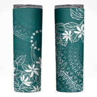 Teal Kuki Airani Tapakau Skinny Tumbler Tribal Anchor Mix Tiare