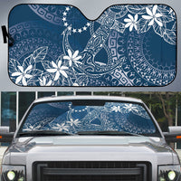 Navy Kuki Airani Tapakau Auto Sun Shade Tribal Anchor Mix Tiare