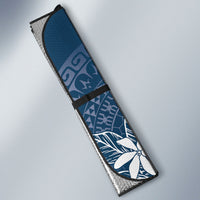 Navy Kuki Airani Tapakau Auto Sun Shade Tribal Anchor Mix Tiare