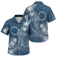 Navy Kuki Airani Tapakau Family Matching Tank Maxi Dress and Hawaiian Shirt Tribal Anchor Mix Tiare LT7 Son's Shirt Navy - Polynesian Pride