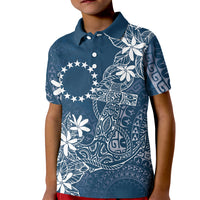 Navy Kuki Airani Tapakau Kid Polo Shirt Tribal Anchor Mix Tiare