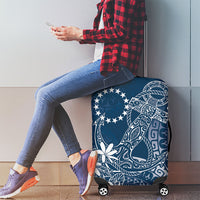 Navy Kuki Airani Tapakau Luggage Cover Tribal Anchor Mix Tiare