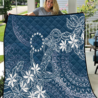 Navy Kuki Airani Tapakau Quilt Tribal Anchor Mix Tiare