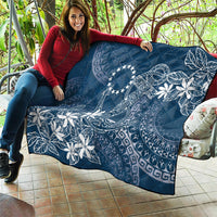 Navy Kuki Airani Tapakau Quilt Tribal Anchor Mix Tiare
