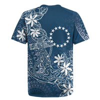 Navy Kuki Airani Tapakau Rugby Jersey Tribal Anchor Mix Tiare