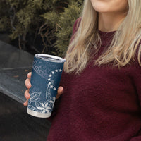 Navy Kuki Airani Tapakau Tumbler Cup Tribal Anchor Mix Tiare