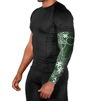 Sage Green Kuki Airani Tapakau Arm Sleeves Tribal Anchor Mix Tiare