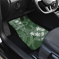 Sage Green Kuki Airani Tapakau Car Mats Tribal Anchor Mix Tiare