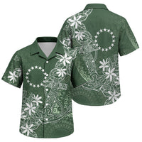 Sage Green Kuki Airani Tapakau Family Matching Tank Maxi Dress and Hawaiian Shirt Tribal Anchor Mix Tiare LT7 Son's Shirt Sage Green - Polynesian Pride
