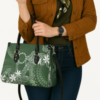 Sage Green Kuki Airani Tapakau Leather Bag Tribal Anchor Mix Tiare