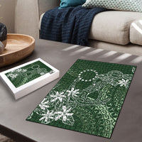 Sage Green Kuki Airani Tapakau Puzzle Tribal Anchor Mix Tiare