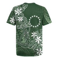 Sage Green Kuki Airani Tapakau Rugby Jersey Tribal Anchor Mix Tiare