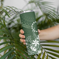 Sage Green Kuki Airani Tapakau Skinny Tumbler Tribal Anchor Mix Tiare