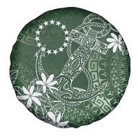 Sage Green Kuki Airani Tapakau Spare Tire Cover Tribal Anchor Mix Tiare
