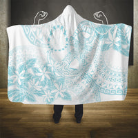 Turquoise Kuki Airani Tapakau Hooded Blanket Tribal Anchor Mix Tiare