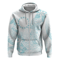 Turquoise Kuki Airani Tapakau Hoodie Tribal Anchor Mix Tiare