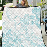Turquoise Kuki Airani Tapakau Quilt Tribal Anchor Mix Tiare