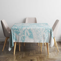 Turquoise Kuki Airani Tapakau Tablecloth Tribal Anchor Mix Tiare