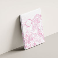 Candy Pink Kuki Airani Tapakau Canvas Wall Art Tribal Anchor Mix Tiare
