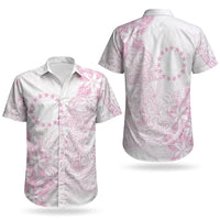 Candy Pink Kuki Airani Tapakau Couples Matching Mermaid Dress and Hawaiian Shirt Tribal Anchor Mix Tiare LT7 - Polynesian Pride