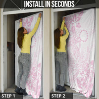 Candy Pink Kuki Airani Tapakau Door Cover Tribal Anchor Mix Tiare