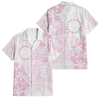 Candy Pink Kuki Airani Tapakau Family Matching Puletasi and Hawaiian Shirt Tribal Anchor Mix Tiare LT7 Dad's Shirt - Short Sleeve Candy Pink - Polynesian Pride