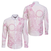 Candy Pink Kuki Airani Tapakau Family Matching Puletasi and Hawaiian Shirt Tribal Anchor Mix Tiare LT7 Dad's Shirt - Long Sleeve Candy Pink - Polynesian Pride