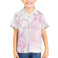Candy Pink Kuki Airani Tapakau Family Matching Summer Maxi Dress and Hawaiian Shirt Tribal Anchor Mix Tiare
