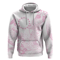 Candy Pink Kuki Airani Tapakau Hoodie Tribal Anchor Mix Tiare