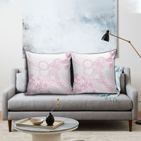 Candy Pink Kuki Airani Tapakau Pillow Cover Tribal Anchor Mix Tiare