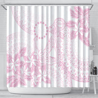 Candy Pink Kuki Airani Tapakau Shower Curtain Tribal Anchor Mix Tiare